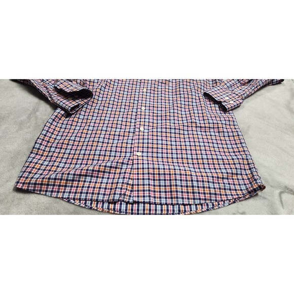 ETON Men's Size 42/16.5 Blue Plaid Made in Europe Button Down Dress Shirt - Picture 3 of 7
